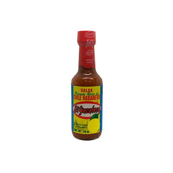 Salsa Picante Roja de Chile Habanero (El Yucateco) / x120ml Casa China Oficial 中国屋
