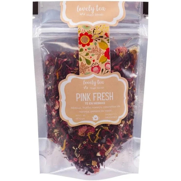 Te pink fresh 玫瑰花瓣香橙草莓混合茶 (Lovely Tea) /x70Gr – Casa China Oficial 中国屋